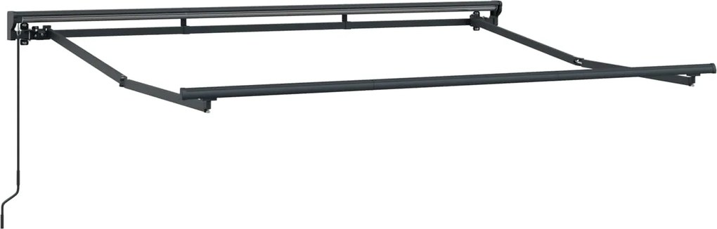 vidaXL Cadru de copertină manuală Ajustabil Antracit 3,5 x 2 m Oțel