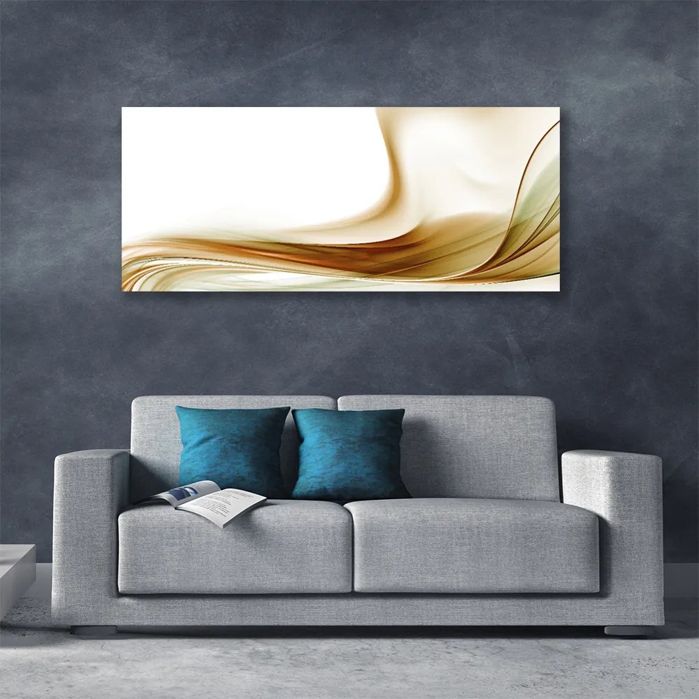 Tablou pe panza canvas Abstract Art Verde Gri Alb