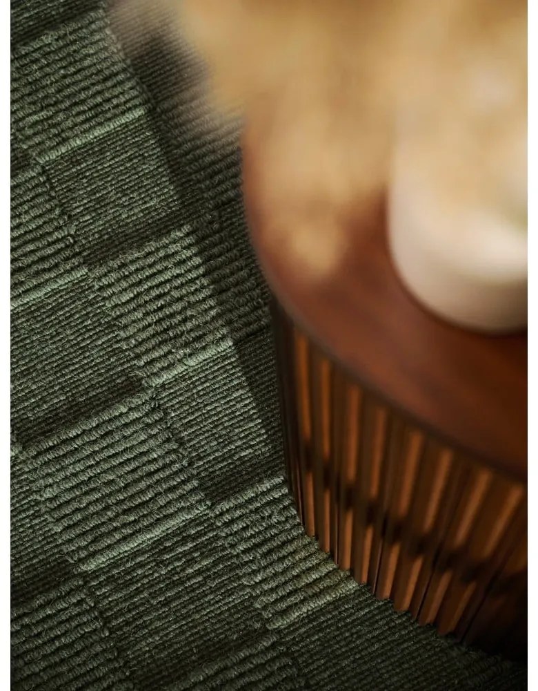 Covor tip traversă verde închis țesut manual din lână 80x200 cm Scala – Villeroy&Boch