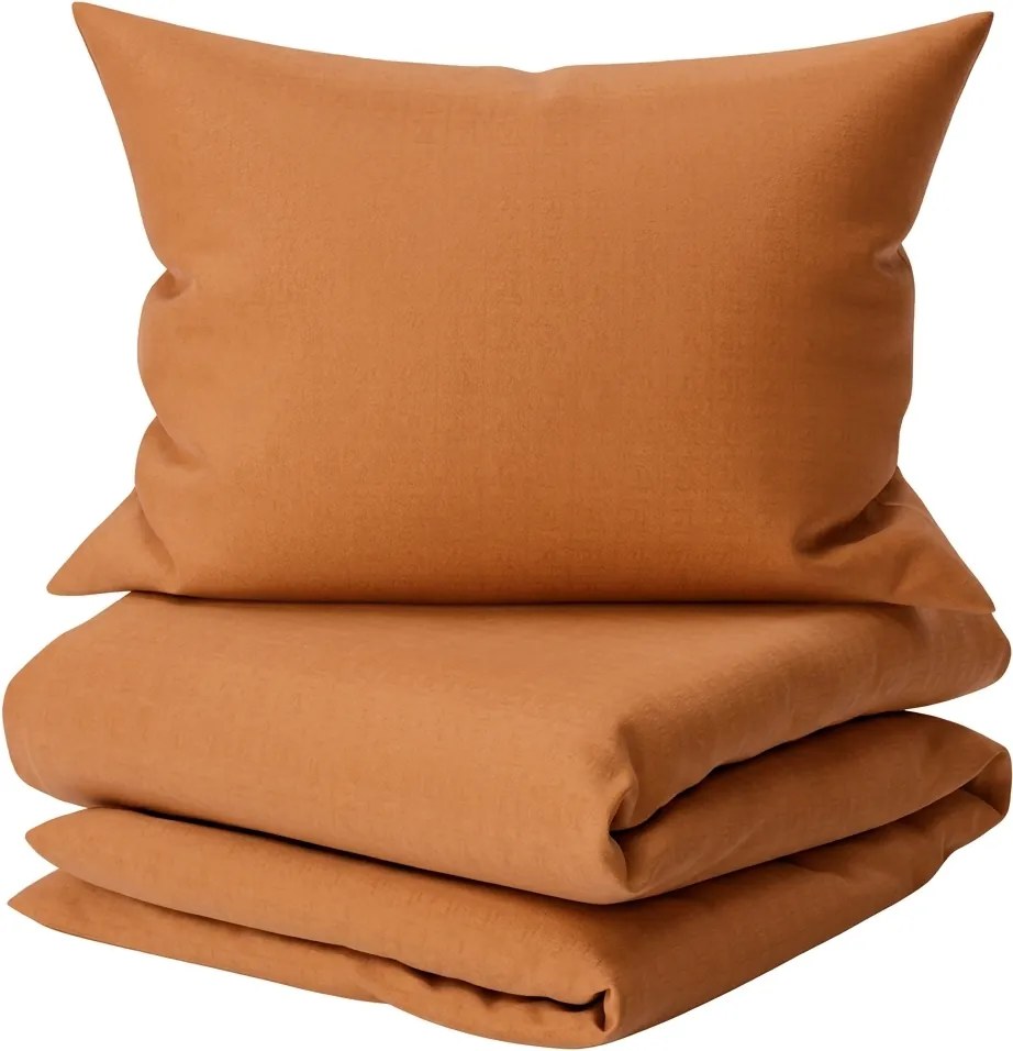 Lenjerie de pat din bumbac CALMORA teracota Dimensiune lenjerie de pat: 2 buc 70 x 90 cm | 200 x 220 cm