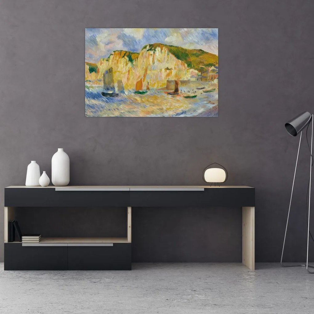 Tablou - Auguste Renoir, Sea and Cliffs, reproducere (90x60 cm)