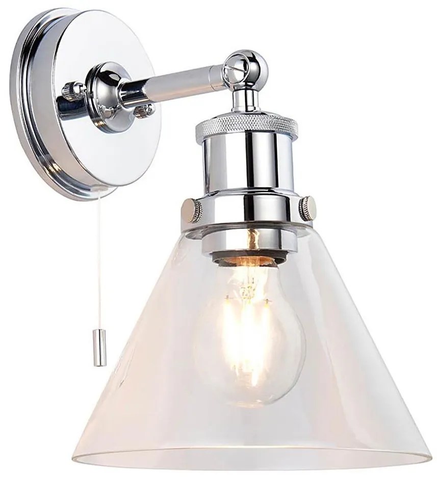 Endon 95513 - Aplica de perete pentru baie TOULON 1xE27/10W/230V IP44 crom lucios