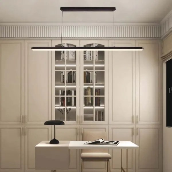 Lustră LED pe cablu LED/23W/230V 4000K 120 cm negru