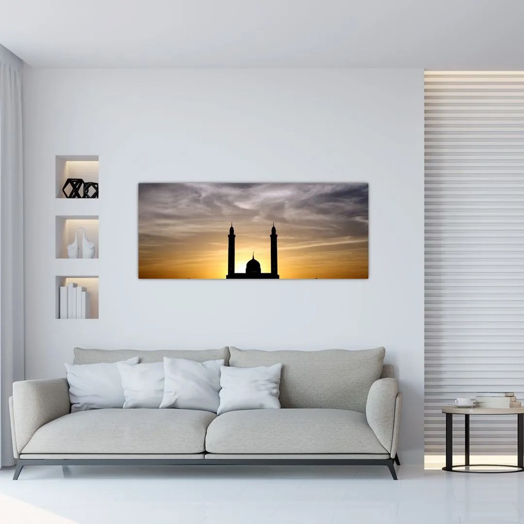 Tablou cu obiect istoric (120x50 cm)
