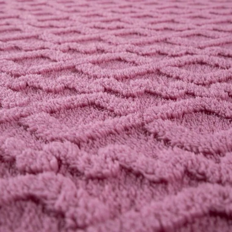 decoDoma Cearşaf elastic cu blăniţă INVERNO, culoare mure 90 x 200 cm