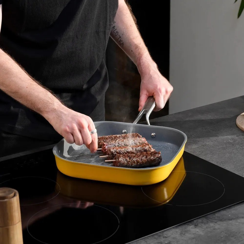 Tigaie tip grill cu suprafață ceramică ø 28 cm Meda 3.0 – FABINI