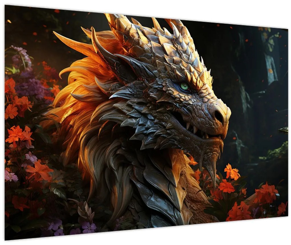 Tablou - Dragon (90x60 cm)