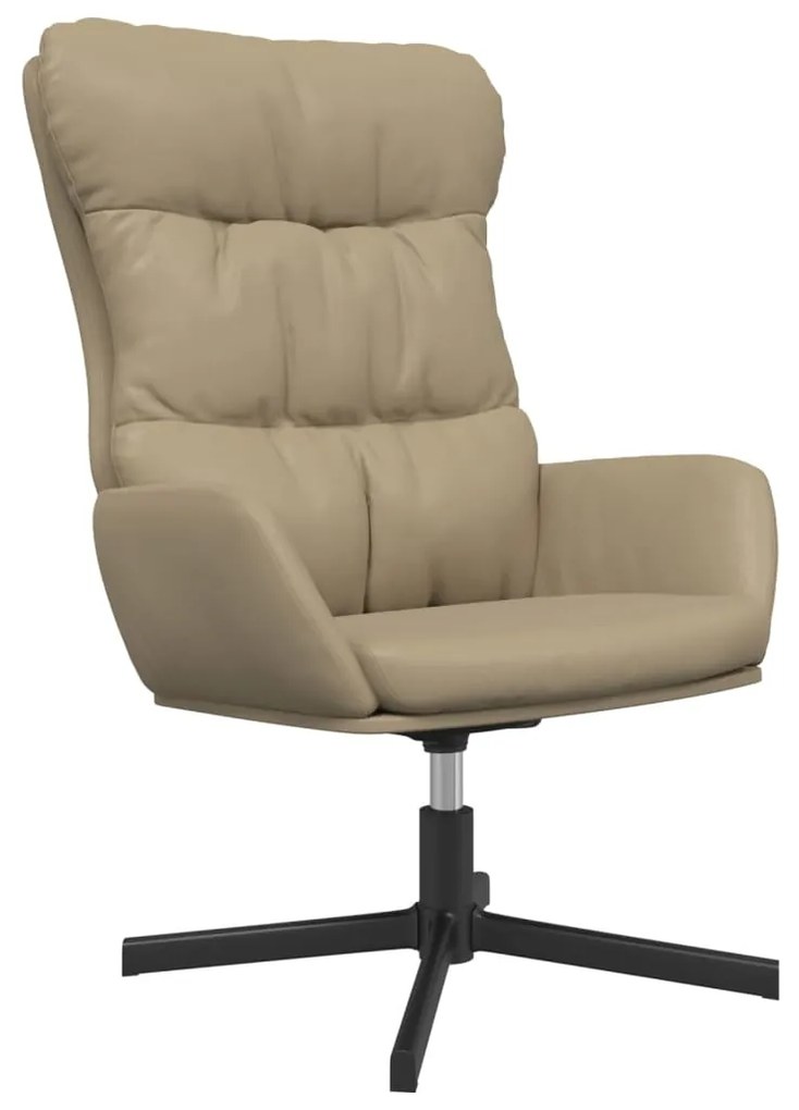 341193 vidaXL Scaun de relaxare, cappuccino, piele ecologică