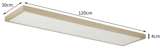 Brilagi-LED Aplica LED de baie dimabilă FRAME SMART LED/50W/230V 120x30 IP44 + telecomandă