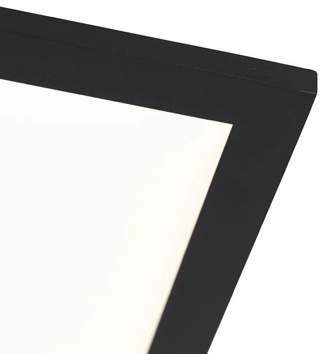 Plafoniera moderna neagra cu LED inclus 120 cm - Liv