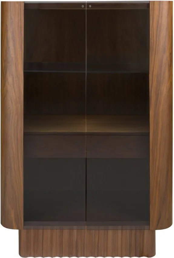 Vitrina, Bufet cu iluminat deosebit design LUX Walnut