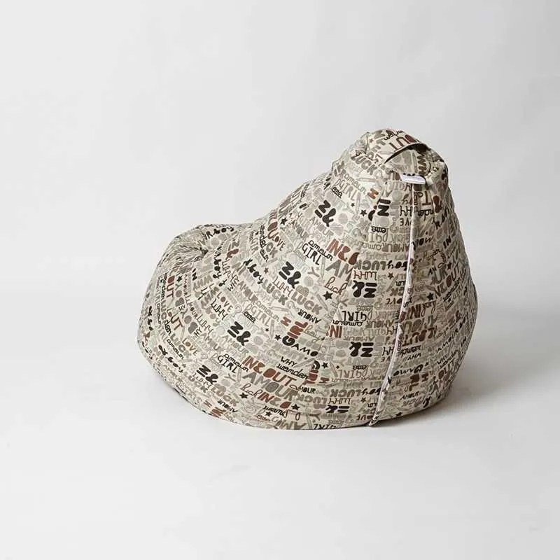 Fotoliu Nirvana Hobbit Pufrelax, Material textil - Latte Luck