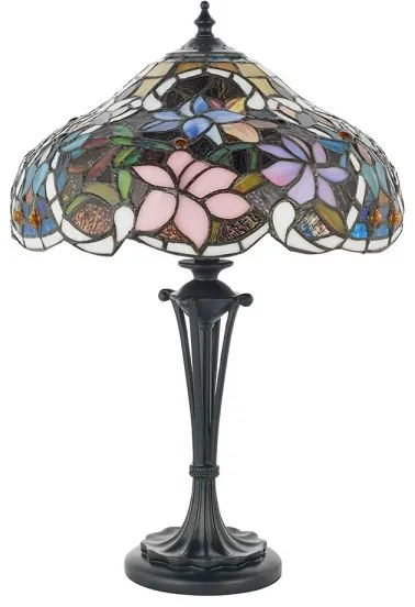 Endon 64327 - Lampă de masă Tiffany SULLIVAN, 2xE14/40W/230V, diametru 30 cm