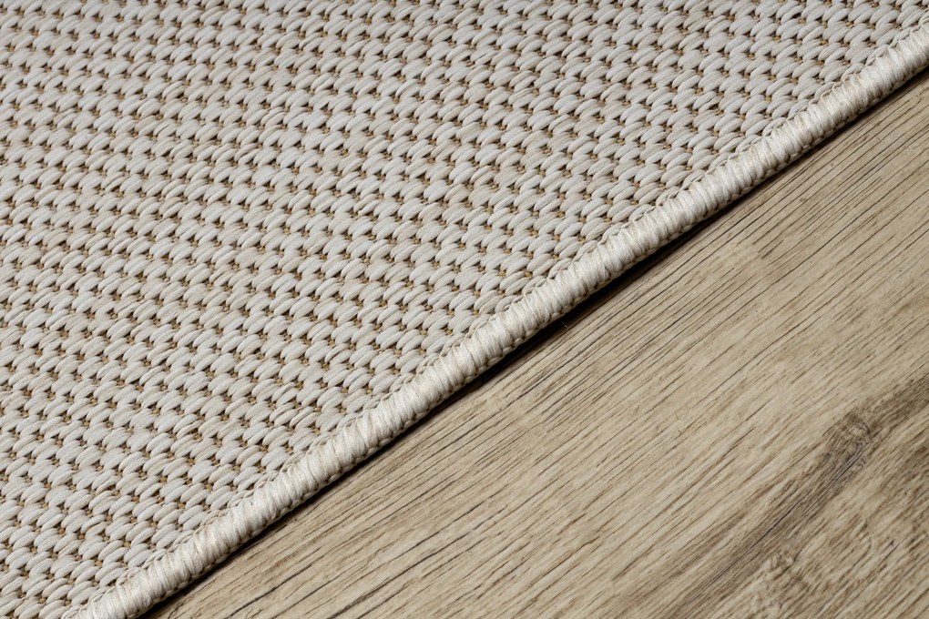 Covor, traversa SISAL SION A5165A Melanj țesute plate ecru / cremă