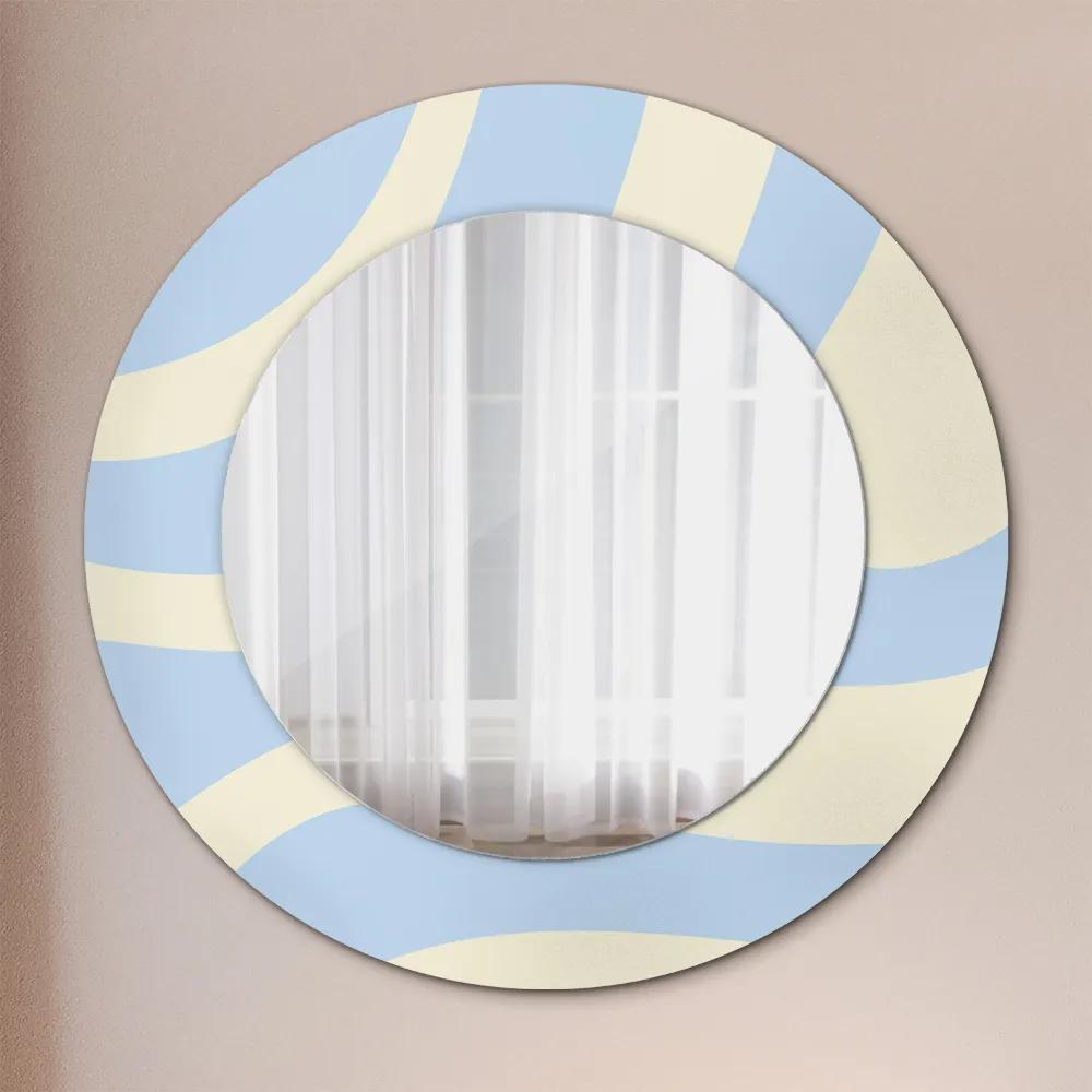 Oglinda cu decor rotunda Forma abstractă