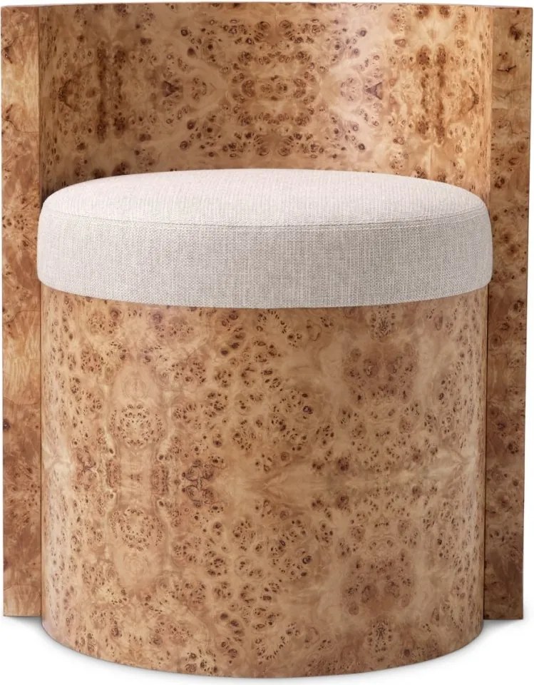 Scaun design LUX, Furnir Burl Mappa, Maro, Arcadia