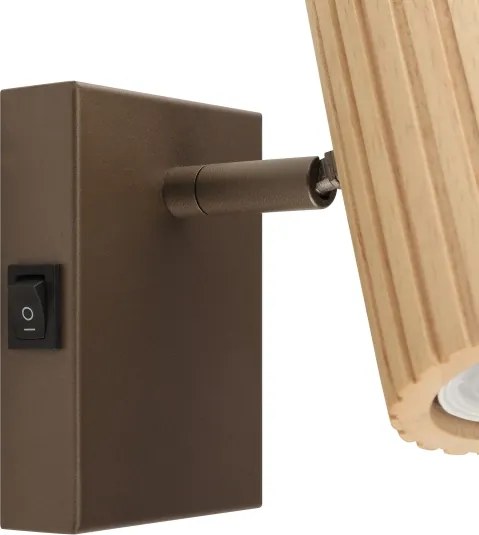 Brilliant - Aplica spot de perete LAKEWOOD 1xGU10/10W/230V maro