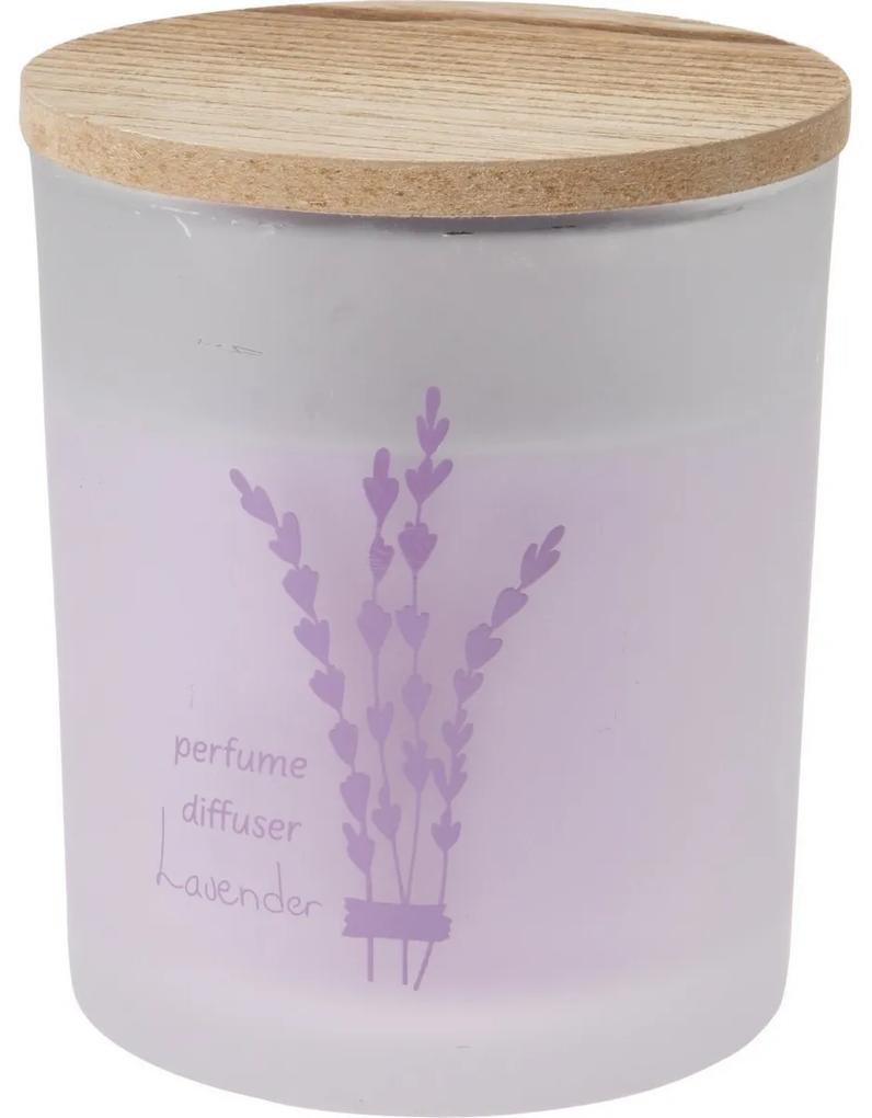 Lumânare în borcan de sticlă Flora home Lavender, 8,8 x 10 cm