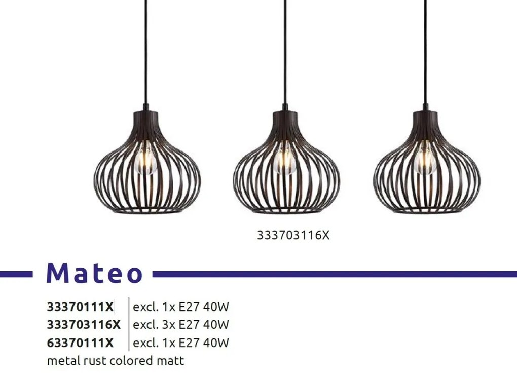 Lustra/Pendul design modern MATEO