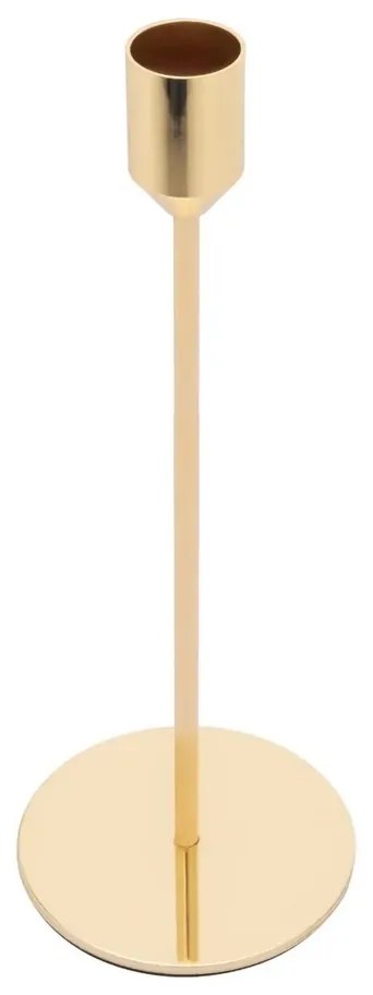 Suport de lumânare Altom din metal auriu, 22,5 cm