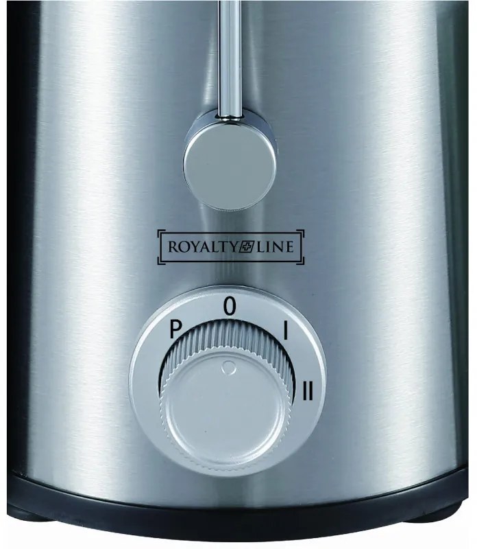Storcator de fructe si legume Royalty Line RL-PJ-19001, 700W, 2 viteze+Pulse, 0.450 ml, Anti-picurare, Negru/Inox