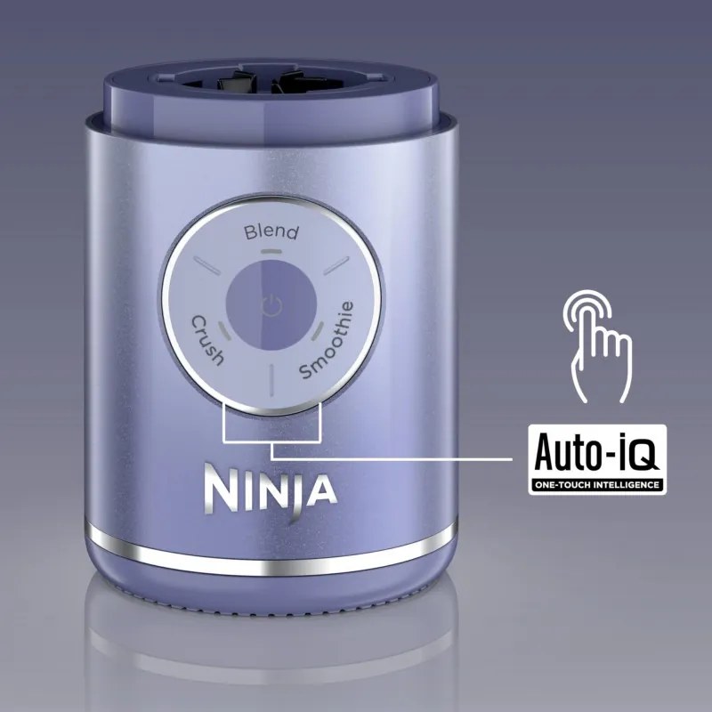 Blender portabil Ninja Blast Max BC251EUGY, 14.4W, 11.1V, 570 ml, 19000 rpm, Zdrobire gheata, Pana la 25 de cicluri, Fara BPA, Violet