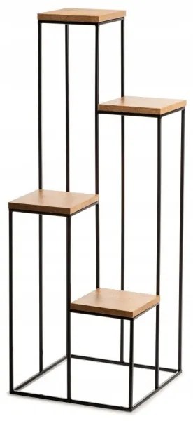 Suport flori 110x40 cm negru/maro