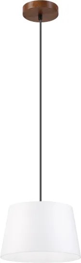 Pendul pe cablu AIDA, 1xE27/60W/230V, Ø 25 cm, stejar/nuc/alb