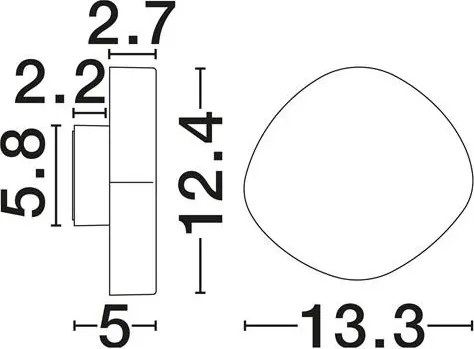 Aplica lumina ambientala pentru fatade sau terase BALIC corten