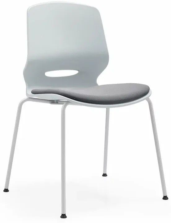 Scaun de birou ergonomic, fix cu picioare metalice , design modern și elegant ,calitate premium ,dimensiuni 400*440*835 mm