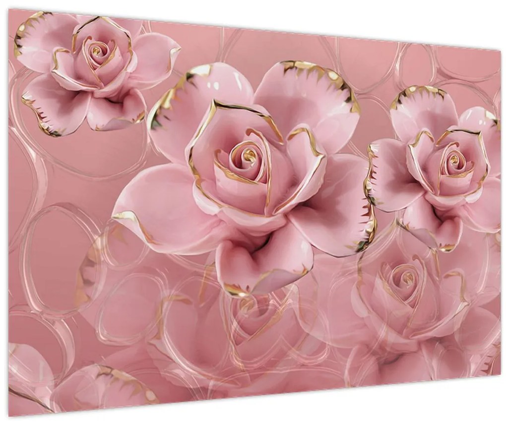 Tablou - Decor floral (90x60 cm)