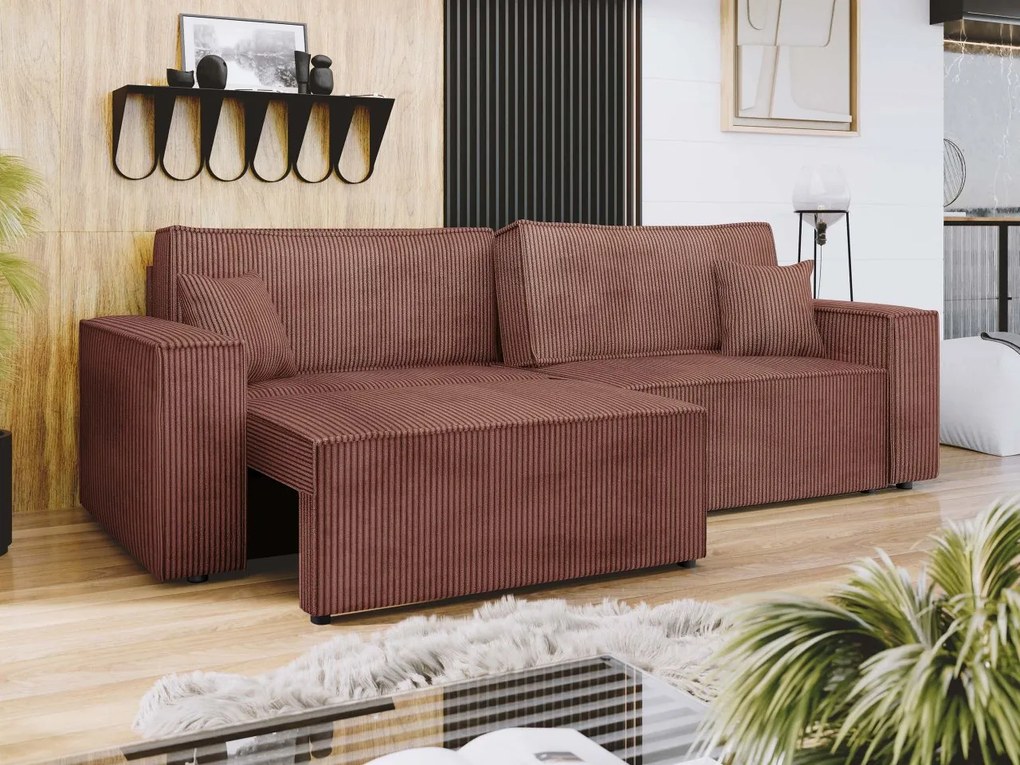 Canapea extensibilă Stosono (Gri) (cu sp. depozitare). 1105623
