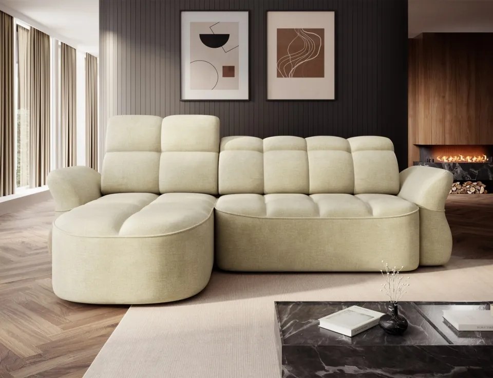 Coltar extensibil electric, cu spatiu pentru depozitare, Beneth LT, Eltap (Culoare: Rosu / Breona 30)