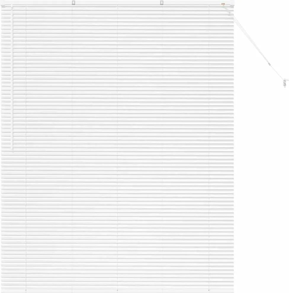 vidaXL Jaluzele venetiene Manual Alb 175 x 140 cm Aluminiu
