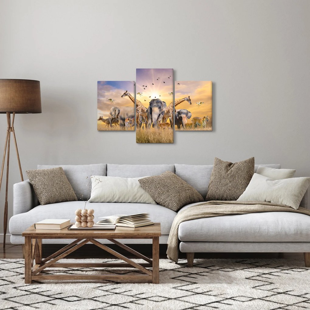 Tablou - Animae din Africa (90x60 cm)