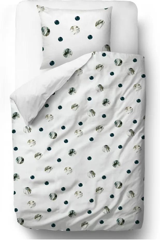 Lenjerie de pat din bumbac satinat Butter Kings Marble Spots, 200 x 200 cm