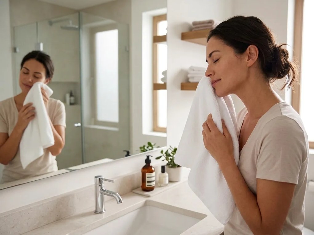 Prosop NORIELLE 50x90 cm alb, 100% bumbac