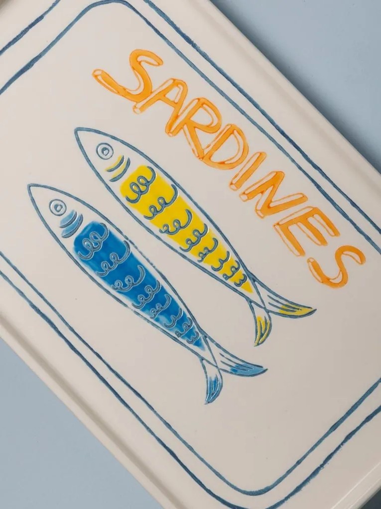 Set 2 tavi din portelan, Sardines