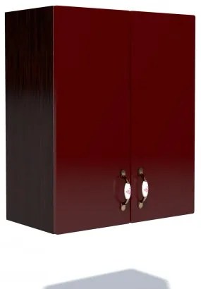 Corp superior 60. cu 2 usi Zebra MDF rosu simplu