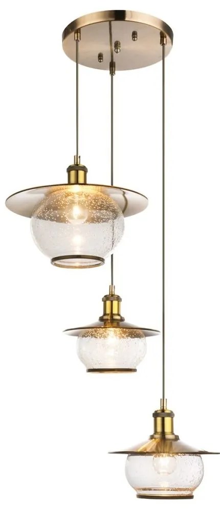 Lustra stil industrial cu 3 pendule Nevis 69030-3H GL