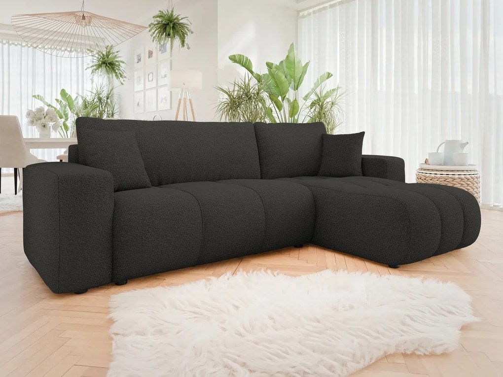 Colțar Lorew (Negru) (cu sp. depozitare). Promo -17%. 1105122