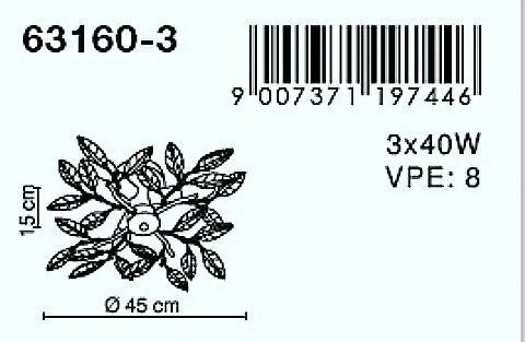 Lustra eleganta Vida 63160-3 GL