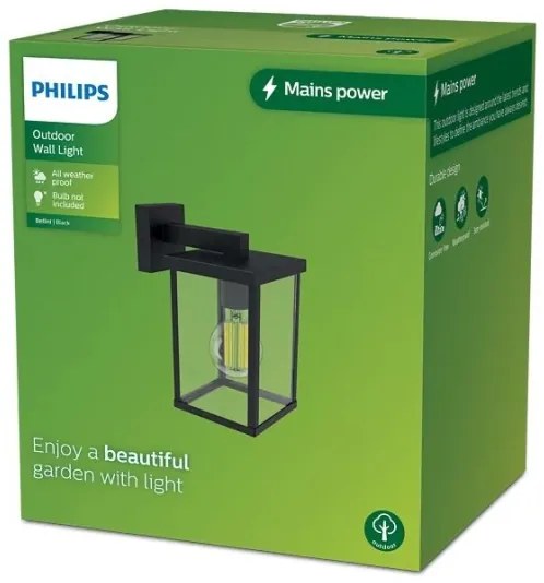 Aplică de exterior Philips BELLINI 1xE27/25W/230V IP44