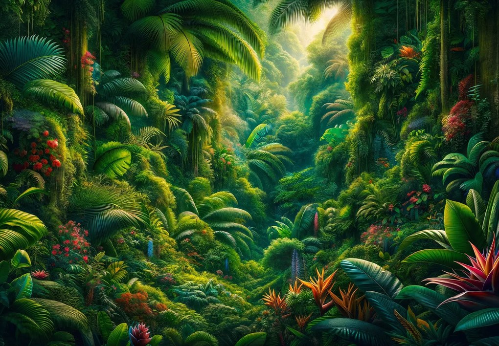 Fototapet - Privire în junglă (147x102 cm)