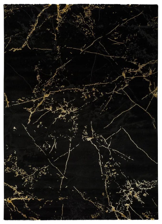 Covor Universal Gold Marble, 140 x 200 cm, negru