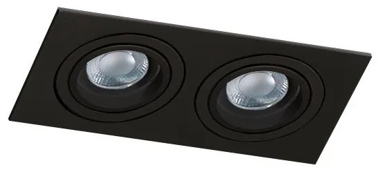 Spot incastrat tavan/plafon CARO 2 S negru