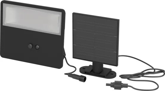 Eglo PANETTIERI 901086-LED – Lampă solară de perete LED, 8,7 W / 3,7 V, 1800 mAh, IP44, negru
