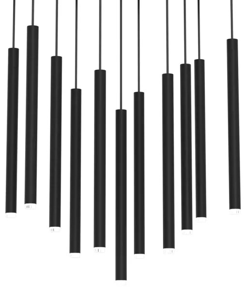 Lustră pe cablu MONZA 11xG9/8W/230V neagră