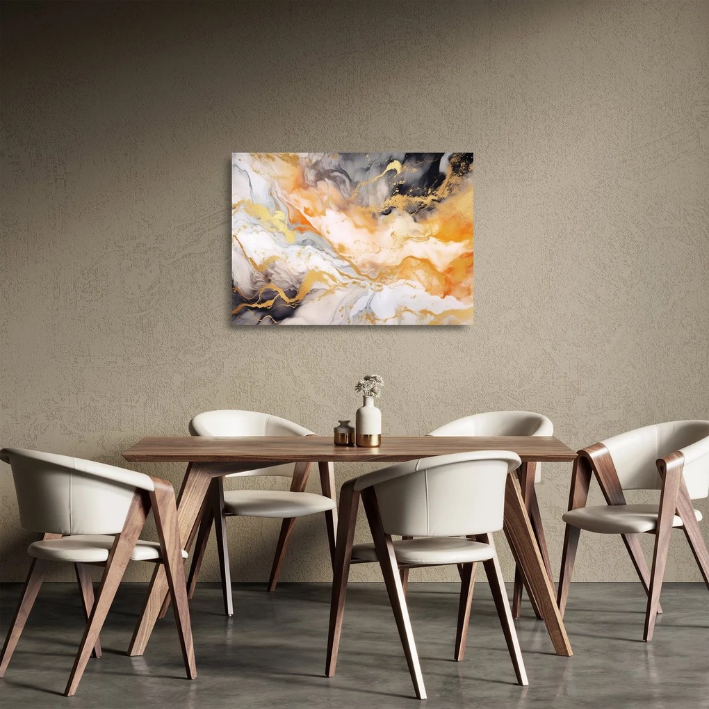 Tablou pe sticlă - Fond marmorat (70x50 cm)