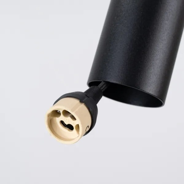 Sollux SL.1883 - Pendul cu cablu PELTA 1xGU10/10W/230V negru/galben